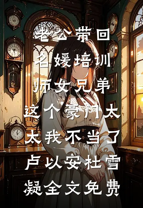 老公带回名媛培训师女兄弟，这个豪门太太我不当了卢以安杜雪凝全文免费