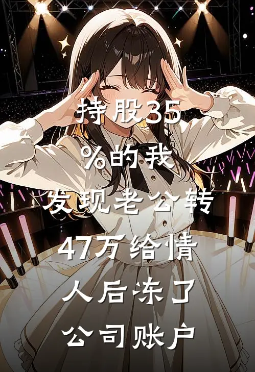 持股35%的我，发现老公转47万给情人后冻了公司账户