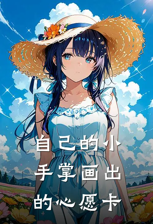 自己的小手掌画出的心愿卡