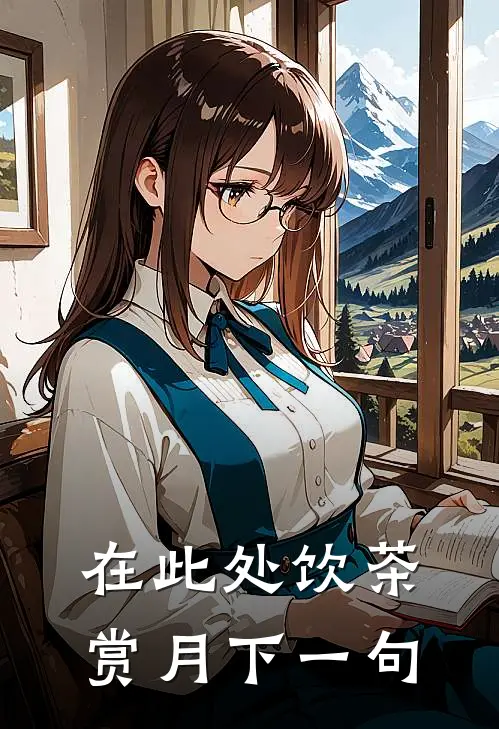 在此处饮茶赏月下一句