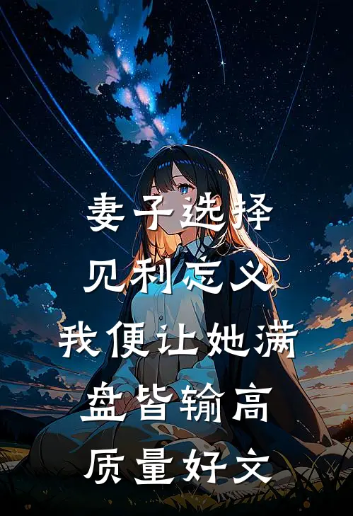 妻子选择见利忘义，我便让她满盘皆输高质量好文