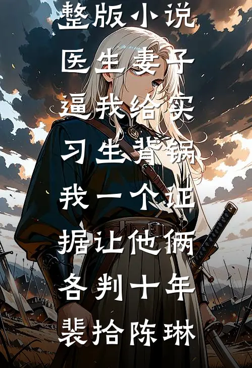 医生妻子逼我给实习生背锅，我一个证据让他俩各判十年裴拾陈琳热门网络小说_完整版小说医生妻子逼我给实习生背锅，我一个证据让他俩各判十年裴拾陈琳